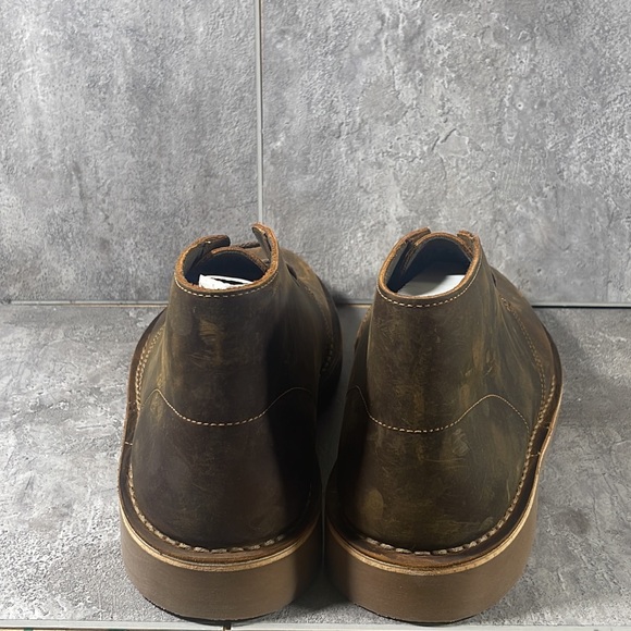 New In Box Clarks Chukka Boots Men’s Bushacre 2 Beeswax - Picture 4 of 9